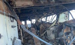 Dron saldırısına uğrayan geminin içi görüntülendi: Hasarın boyutu ortaya çıktı