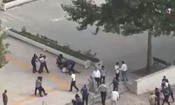 Elazığ'da adliye önünde tekmeli yumruklu kavga
