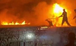 Erzincan'da samanlık alevlere teslim oldu