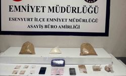Esenyurt'ta düzenlenen operasyonda 7,5 kilo uyuşturucu geçirildi