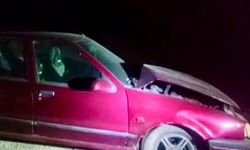 İki otomobil çarpıştı: Sürücüler burnu bile kanamadan kurtuldu