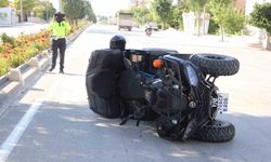 Karaman'da devrilen ATV'deki anne ve oğlu yaralandı