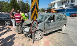 Karaman'da ters yöne giren otomobil kazaya neden oldu
