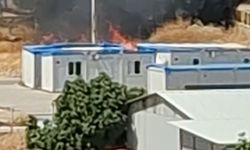 Kopan elektrik tellerinden çıkan kıvılcım yangına neden oldu