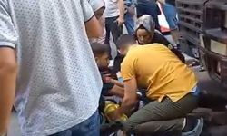 Küçükçekmece'de hafriyat kamyonunun çarptığı yaya ağır yaralandı