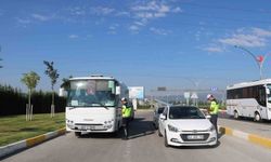Kütahya'da emniyet kemeri ve çocuk bağlama sistemi denetimi