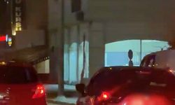 Makas atarak trafiği tehlikeye soktu, gözden kayboldu