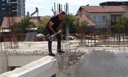 Malatya'da müteahhit kalitesiz beton nedeniyle kendi inşaatını ihbar etti