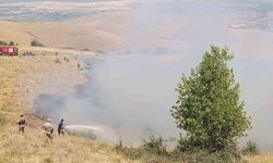 Muş'ta örtü yangını ekiplerin hızlı müdahalesiyle söndürüldü
