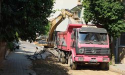 Nazilli'de 6 sokakta eş zamanlı asfalt mesaisi