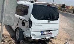 Siirt'te maddi hasarlı trafik kazası