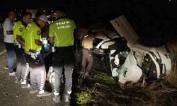 Takla atan otomobil hurdaya döndü: 2 yaralı