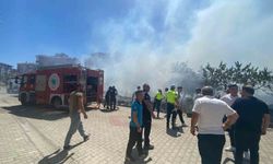 Tekirdağ'da arazide başlayan yangın araçlara sıçradı