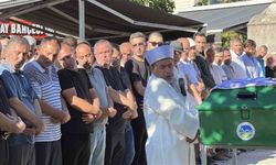 Üvey oğlu tarafından öldürülen baba son yolculuğuna uğurlandı
