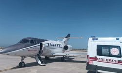 Van'da bir aylık bebek için uçak ambulans havalandı