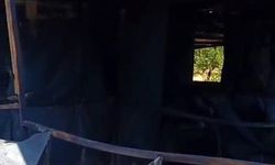 Yazıhan'da yanan konteyner kullanılamaz hale geldi