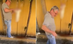 Tavşanı kesip derisini yüzdü! Gözaltına alındı