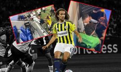 Lyon-Fenerbahçe maçı bitti, saha içi karıştı. Guendouzi'ye saldırı girişimi