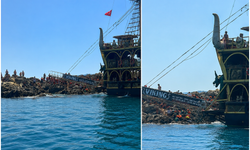 Ünlü turizm merkezinde korku dolu anlar! Ekipler ve vatandaşlar seferber oldu