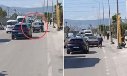 Bursa’da arızalanan otomobil için motokuryeden şaşırtan yardım