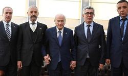 Bahçeli’nin makamında tarihi buluşma: Saral ve Şahin aynı karede
