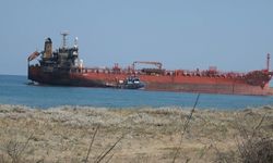Alaçam'da karaya oturan gemi için kurtarma çalışması başlatıldı