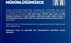 Ankara'da bin 340 adet korsan kitap ele geçirildi