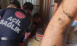 Antakya'da yük asansörü düştü: 1 yaralı