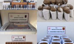 Antalya'da 1 ton 150 kilogram kıyılmış tütün ele geçirildi
