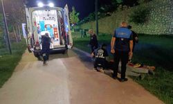 Battalgazi'de scooter kazasına ekiplerden hızlı müdahale