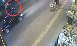 Bursa'da otomobil ile çarpışan motokurye yaralandı