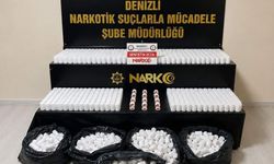 Denizli'de 104 bin sentetik hapla yakalanan 4 şüpheli tutuklandı