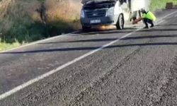 Diyarbakır'da seyir halindeki kamyonet küle döndü