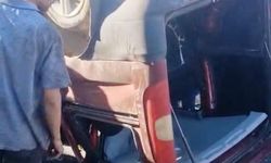 Erzurum'da takla atan araçta sürücü yaralandı