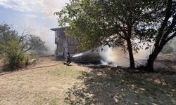 Kastamonu'da örtü yangını bağ evlerini küle çeviriyordu