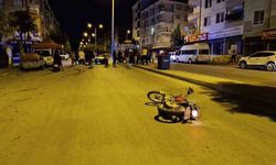 Motosiklet sürücüsünün ölümüyle sonuçlanan kaza kamerada