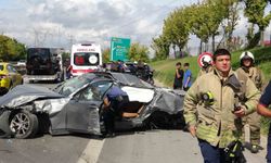 Samandıra bağlantı yolunda BMW takla attı: 1 ağır yaralı