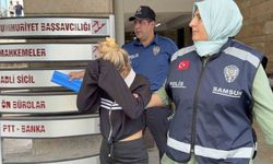 Samsun'da mağazalardan giysi çalan kadın tutuklandı