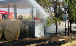 Tadilattaki petrol istasyonunda yangın