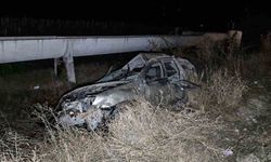 Takla atan otomobilden fırlayan şahıs hayatını kaybetti