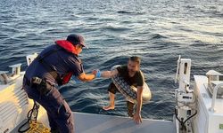 Yüzerek Yunanistan'a geçmeye çalıştı