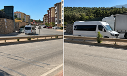 Bursa’da trafikte korkutan anlar: Servis minibüsü ters şeride böyle girdi