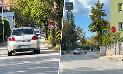 Bursa’da cadde üzerinde drift yapan sürücü kamerada