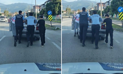 Bursa'da zabıtadan yolda kalan sürücüye 2 kilometrelik yardım