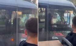 Bursa’da trafikte yol verme gerilimi! Şoförlerin tartışması kamerada