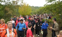 Bursa’da yüzlerce doğasever 10 kilometrelik parkurda buluştu