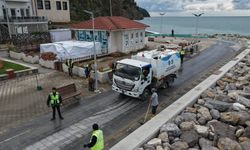 Sağanak sonrası Tirilye’de ekipler sahaya indi
