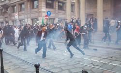 Sokaklar karıştı: Meloni karşıtı protestolarda çatışma