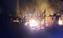 Bursa'da bungalov yangını korkuttu!