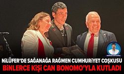 Nilüfer’de sağanağa rağmen Cumhuriyet coşkusu: Binlerce kişi Can Bonomo’yla kutladı